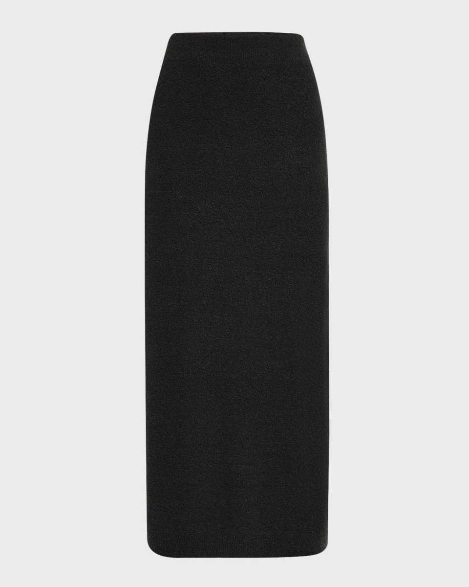 Alysia Straight Boucle Knit Midi Skirt
